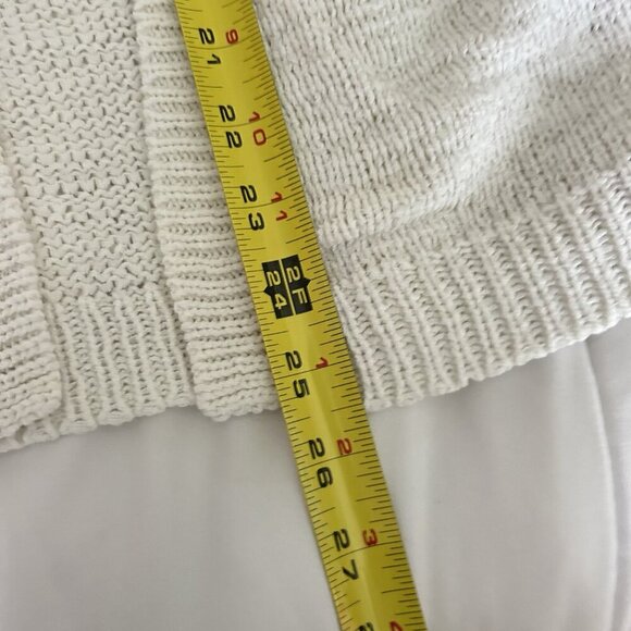 Coldwater Creek Womans 8 Cardigan Sweater White Cottagecore - Picture 4 of 6